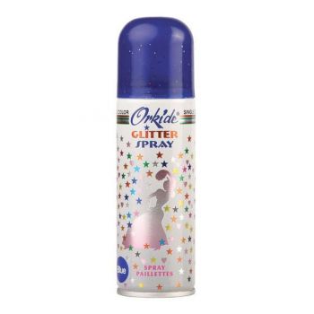 Spray Stralucitor Albastru tip glitter pentru par si corp Orkide, 90 ml de firma original