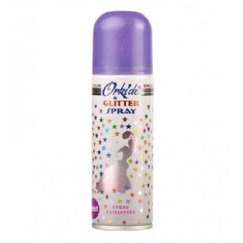 Spray Stralucitor Mov tip glitter pentru par si corp Orkide, 90 ml de firma original