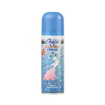 Spray Stralucitor Multicolor tip glitter pentru par si corp Orkide, 90 ml de firma original