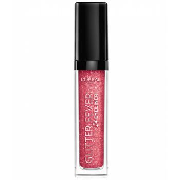 Tus de ochi cu sclipici L Oreal Paris Glitter Fever Eyeliner, 03 Pink Glitz, 6.5 ml Tus de ochi cu sclipici L Oreal Paris Glitter Fever Eyeliner, 03 Pink Glitz, 6.5 ml
