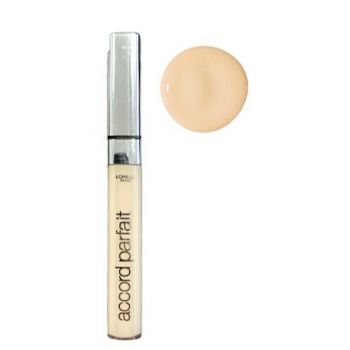 Corector Lichid - L'Oreal Paris Accord Parfait Concealer, nuanta 1N Ivory, 6.8 ml