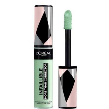 Corector Lichid - L'Oreal Paris Infaillible More Than Corrector, nuanta 001 Green, 11 ml de firma original