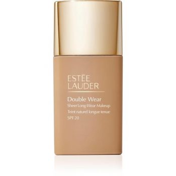 Fond de Ten Usor Matifiant - Estee Lauder Double Wear Sheer Long-Wear Makeup SPF 20, nuanta 3W1 Tawny, 30 ml