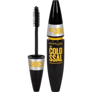 Rimel pentru Volum Colosal - Maybelline The Colossal Longwear Mascara Up To 36H Wear, Black, 10 ml