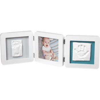 Baby Art My Baby Touch Double White set de mulaj pentru amprentele bebelușului