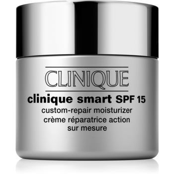 Clinique Clinique Smart™ SPF 15 Custom-Repair Moisturizer crema anti-rid hidratanta pentru ten uscat și combinat SPF 15