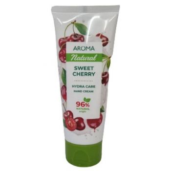 Crema de Maini Hranitoare cu Extract de Cirese - Aroma Natural Sweet Cherry Hydra Care Hand Cream, 75 ml
