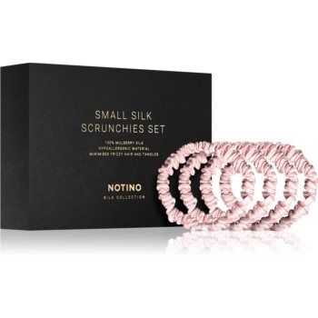 Notino Silk Collection Small Scrunchie Set set de elastice pentru păr din mătase Pink culoare de firma original