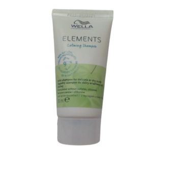 Sampon Calmant pentru Scalp Sensibil sau Uscat - Wella Professionals Elements Calming Shampoo, 30 ml