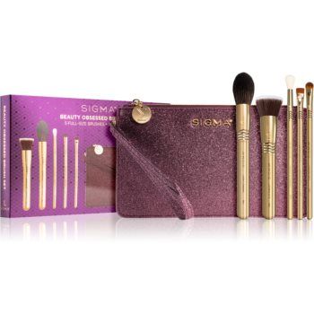 Sigma Beauty Beauty Obsessed Brush set de pensule cu geantă
