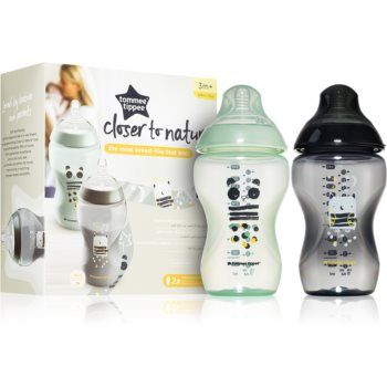 Tommee Tippee Closer To Nature Anti-colic Ollie and Pip biberon pentru sugari