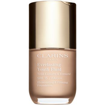 Clarins Everlasting Youth Fluid Foundation make-up pentru luminozitate SPF 15