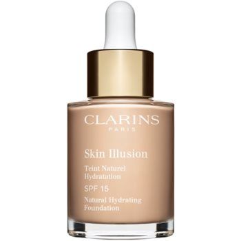 Clarins Skin Illusion Natural Hydrating Foundation makeup radiant cu hidratare SPF 15