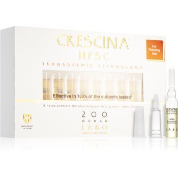 Crescina Transdermic 200 Re-Growth tratament pentru stimularea creșterii părului pentru femei de firma original