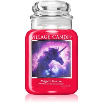 Village Candle Magical Unicorn lumânare parfumată (Glass Lid)
