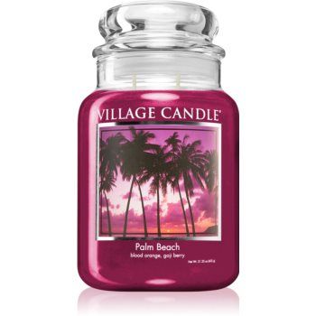 Village Candle Palm Beach lumânare parfumată (Glass Lid)