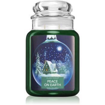 Village Candle Peace on Earth lumânare parfumată (Glass Lid)