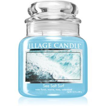 Village Candle Sea Salt Surf lumânare parfumată (Glass Lid)