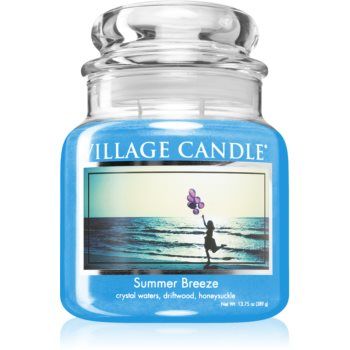 Village Candle Summer Breeze lumânare parfumată (Glass Lid)