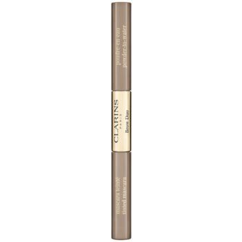 Clarins Brow Duo set pentru aranjarea sprâncenelor pentru fixare și formă