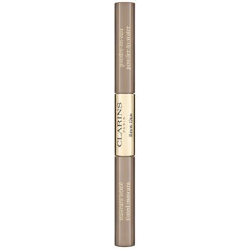 Clarins Brow Duo set pentru aranjarea sprâncenelor pentru fixare și formă