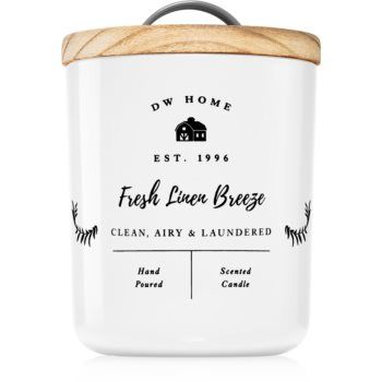 DW Home Farmhouse Fresh Linen Breeze lumânare parfumată