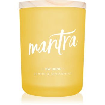 DW Home Mantra Lemon & Spearmint lumânare parfumată