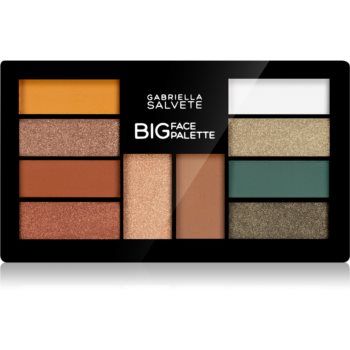 Gabriella Salvete Big Face paleta fard de pleoape cu efect luminos cu efect autobronzant