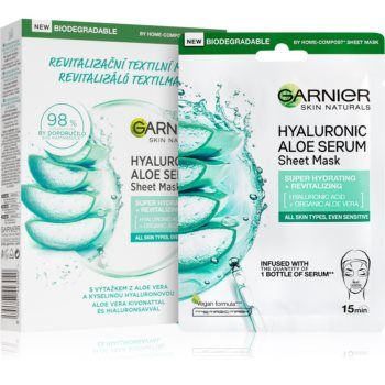 Garnier Skin Naturals Hyaluronic Aloe mască textilă hidratantă (ambalaj economic)