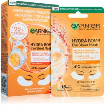 Garnier Skin Naturals Moisture+ Fresh Look mască înviorătoare pentru ochi 5 Ks (ambalaj economic)