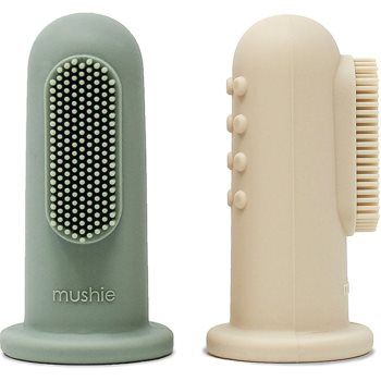 Mushie Finger Toothbrush periuta de dinti pentru deget pentru copii