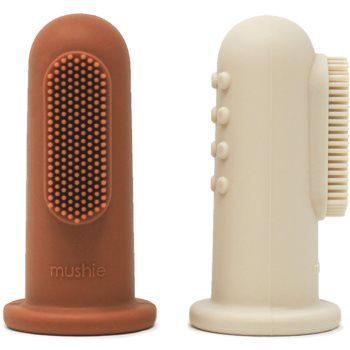 Mushie Finger Toothbrush periuta de dinti pentru deget pentru copii