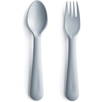 Mushie Fork and Spoon Set tacâmuri