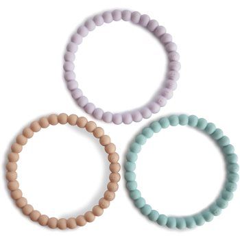 Mushie Pearl Teething Bracelet jucărie pentru dentiție