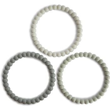 Mushie Pearl Teething Bracelet jucărie pentru dentiție