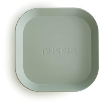 Mushie Square Dinnerware Plates farfurie