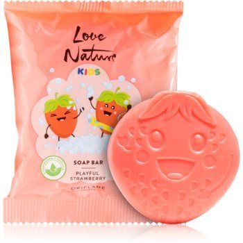 Oriflame Love Nature Kids Playful Strawberry săpun solid pentru curățare pentru pielea bebelusului ieftin