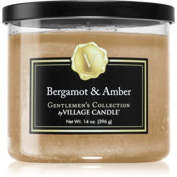 Village Candle Gentlemen's Collection Bergamot & Amber lumânare parfumată