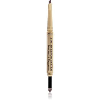 Wibo Eyebrow System creion pentru sprancene 2 in 1