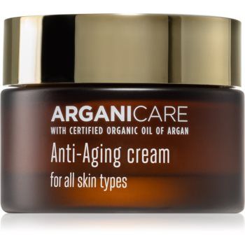 Arganicare Anti-Aging crema protectoare impotriva imbatranirii pielii pentru toate tipurile de ten