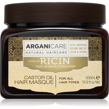 Arganicare Ricin Hair Growth Stimulator masca de întărire pentru părul slab, cu tendința de a cădea pentru toate tipurile de păr