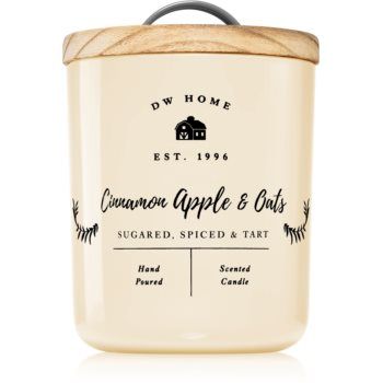 DW Home Farmhouse Cinnamon Apple & Oats lumânare parfumată