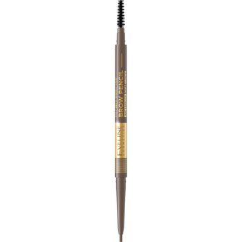 Eveline Cosmetics Micro Precise creion pentru sprâncene rezistent la apă perie 2 in 1 ieftin