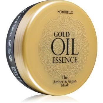 Montibello Gold Oil Amber & Argan Mask Mască de păr cu efect revitalizant