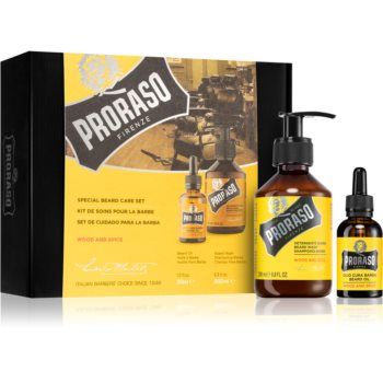 Proraso Set Beard Original set cadou Wood and Spice(pentru barbă) pentru bărbați ieftina