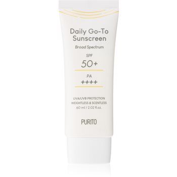 Purito Daily Go-To Sunscreen crema fata iluminatoare de protectie SPF 50+