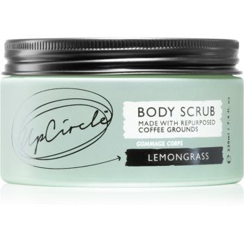 UpCircle Body Scrub Lemongrass exfoliant de corp, cu cafea in dus