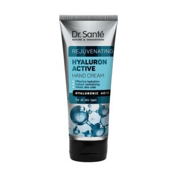 Crema pentru Maini Rejuvenanta si Hidratanta cu Acid Hialuronic - Dr. Sante Rejuvenating Hyaluron Active Hand Cream, 75 ml Crema pentru Maini Rejuvenanta si Hidratanta cu Acid Hialuronic - Dr. Sante Rejuvenating Hyaluron Active Hand Cream, 75 ml