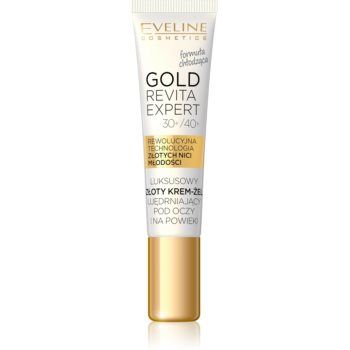 Eveline Cosmetics Gold Revita Expert crema de ochi pentru fermitate cu efect racoritor