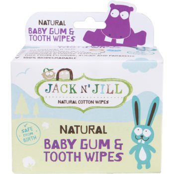 Jack N’ Jill Natural Șervețele umede pentru a proteja dintii si gingiile